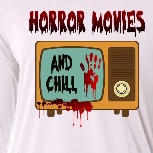 Horror Movies And Chill Scary Cooling Performance Long Sleeve Crew