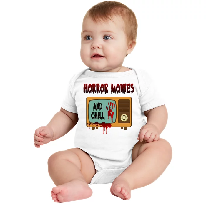 Horror Movies And Chill Scary Baby Bodysuit