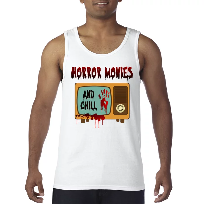 Horror Movies And Chill Scary Tank Top