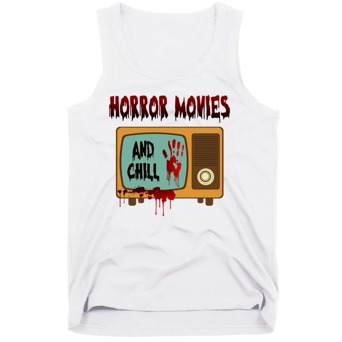 Horror Movies And Chill Scary Tank Top