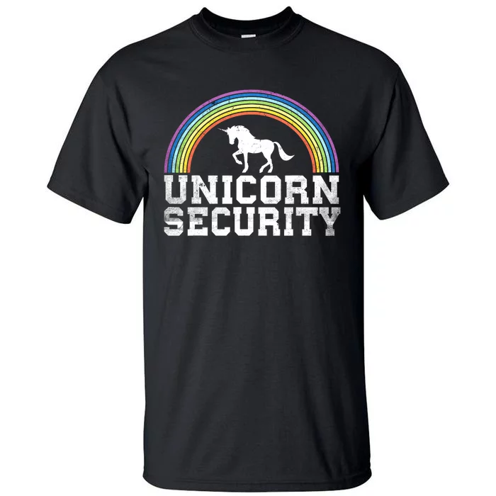 Halloween Mom Adult Costume Unicorn Security Tall T-Shirt