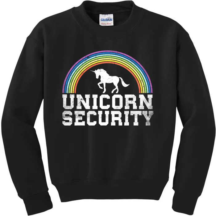 Halloween Mom Adult Costume Unicorn Security Kids Sweatshirt