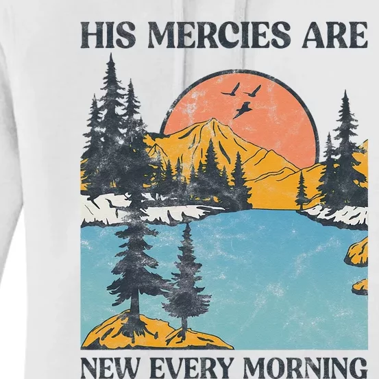 His Mercies Are New Every Morning Bible Verse Christian Women's Pullover Hoodie