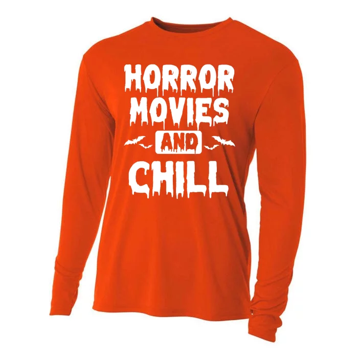 Horror Movies And Chill Cooling Performance Long Sleeve Crew