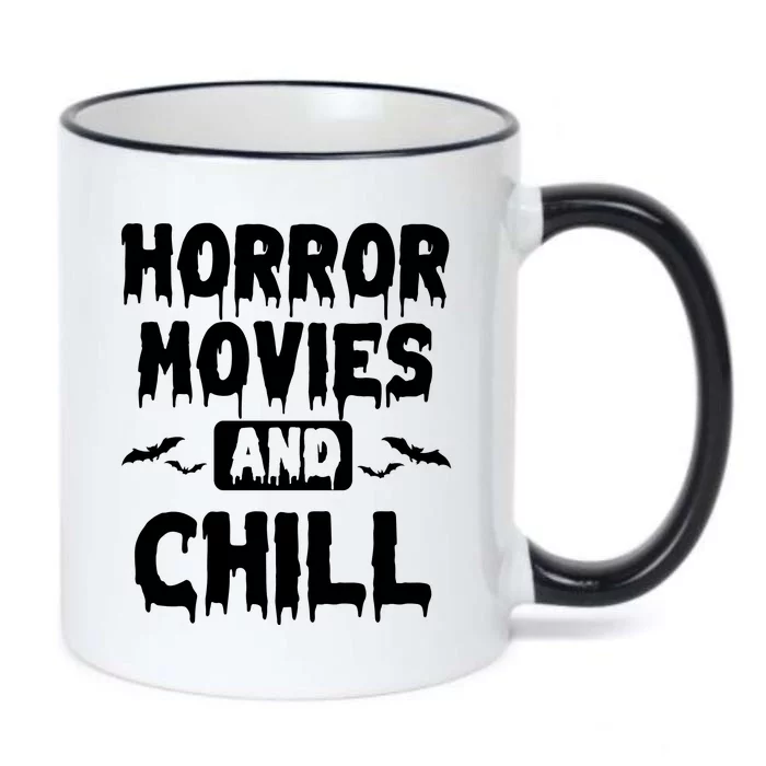 Horror Movies And Chill Black Color Changing Mug