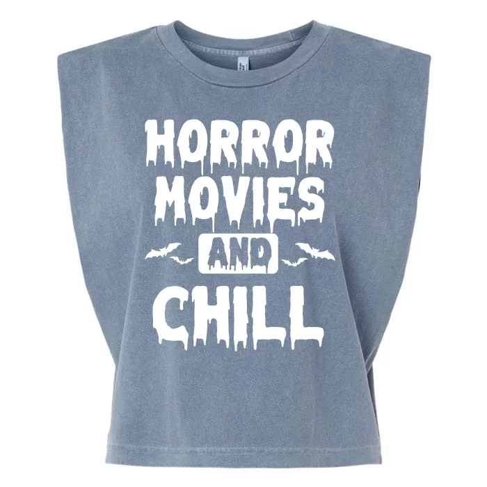 Horror Movies And Chill Garment-Dyed Women's Muscle Tee