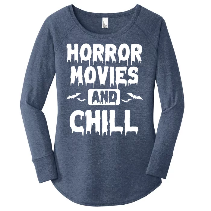 Horror Movies And Chill Women's Perfect Tri Tunic Long Sleeve Shirt