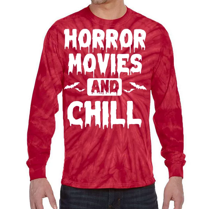 Horror Movies And Chill Tie-Dye Long Sleeve Shirt