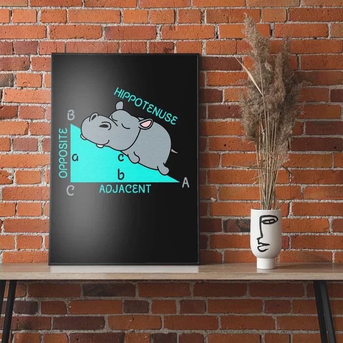 Hippo Math Analytical Funny Sarcasm Humor Teacher Poster