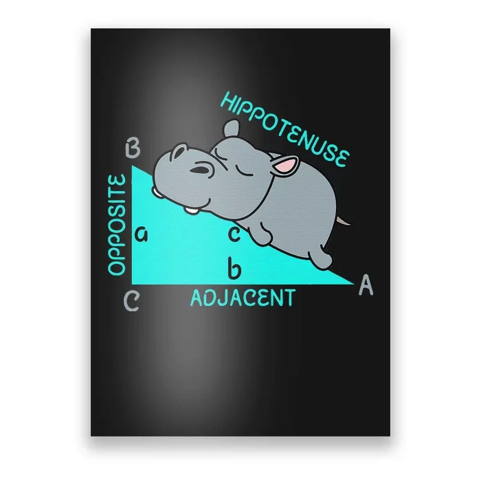 Hippo Math Analytical Funny Sarcasm Humor Teacher Poster