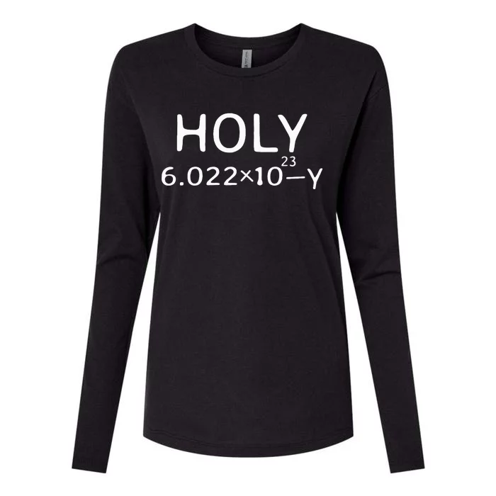 Holy Moley Avogadro Mole Carbon Chemistry Womens Cotton Relaxed Long Sleeve T-Shirt