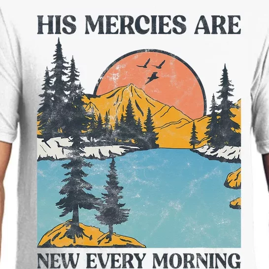 His Mercies Are New Every Morning Bible Verse Christian Pajama Set