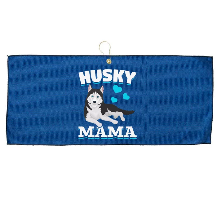 Husky Mama Animal Pet Mom Mothers Day Dog Lover Husky Large Microfiber Waffle Golf Towel