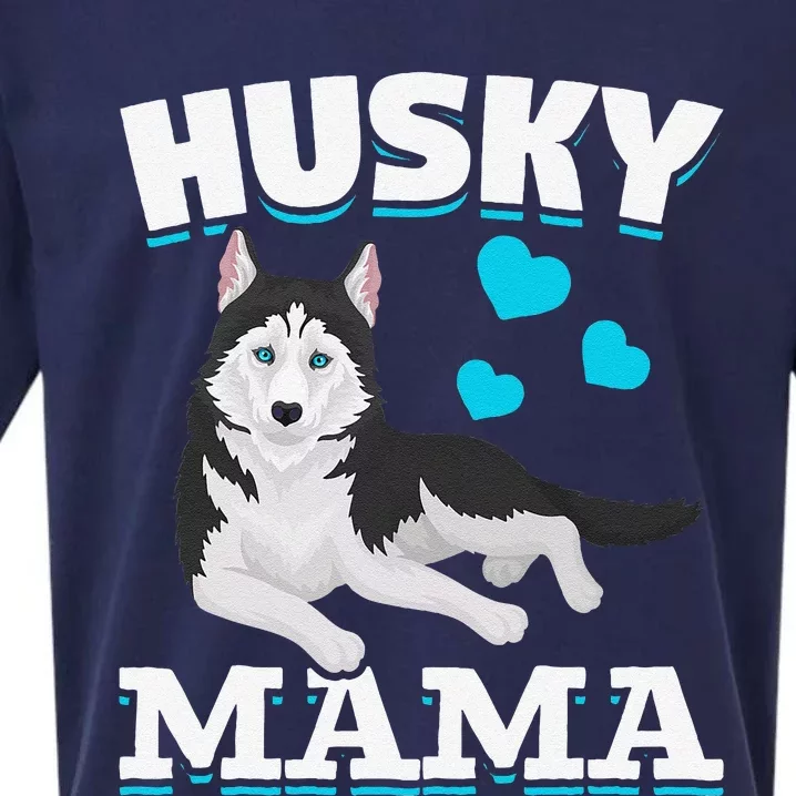 Husky Mama Animal Pet Mom Mothers Day Dog Lover Husky Sueded Cloud Jersey T-Shirt