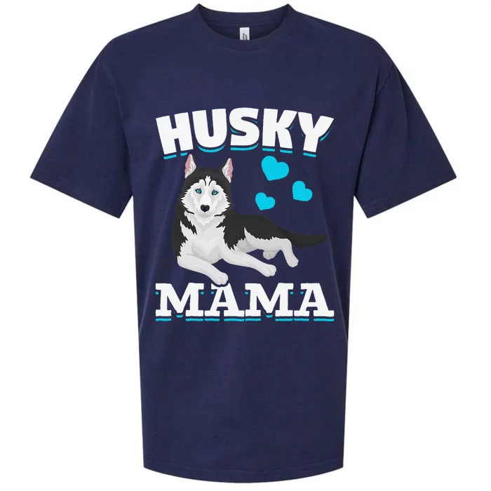 Husky Mama Animal Pet Mom Mothers Day Dog Lover Husky Sueded Cloud Jersey T-Shirt