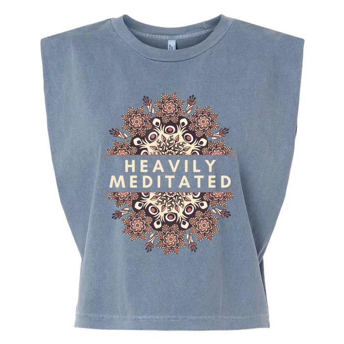 Heavily Meditated Antique Mandala Design For Yoga Lovers Garment-Dyed Women's Muscle Tee