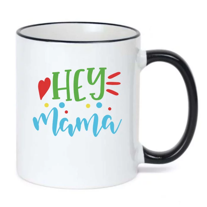 Hey Mama Autism Support Gift Black Color Changing Mug