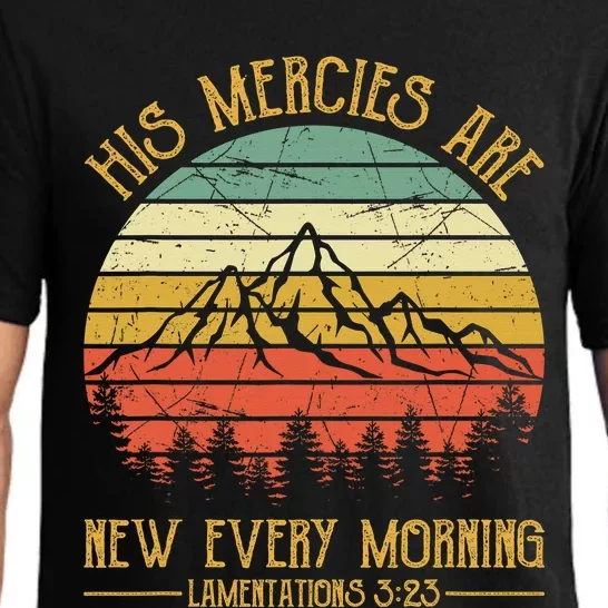 His Mercies Are New Every Morning Bible Verse Christian Pajama Set