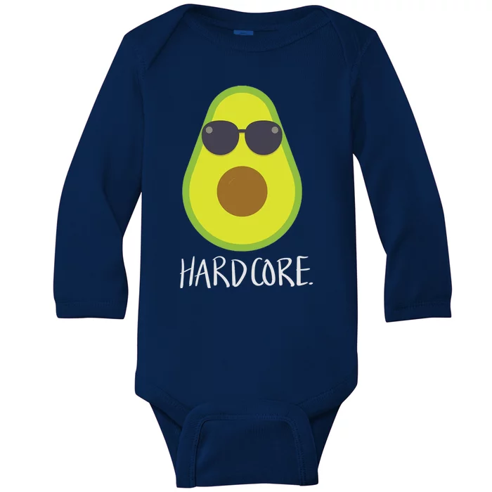 Hardcore Mexican Avocado Gangster Baby Long Sleeve Bodysuit