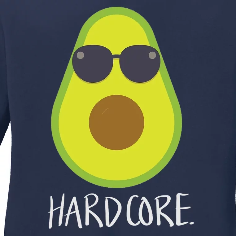 Hardcore Mexican Avocado Gangster Ladies Long Sleeve Shirt