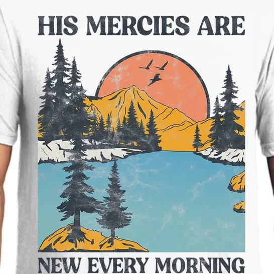 His Mercies Are New Every Morning Bible Verse Christian Pajama Set