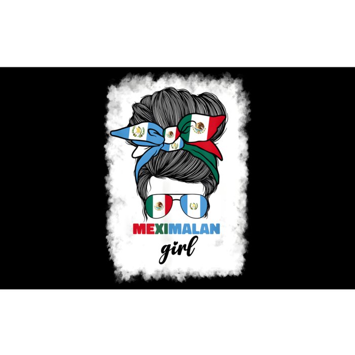 Half Mexican And Guatemalan Mexico Guatemala Flag Girl Bumper Sticker