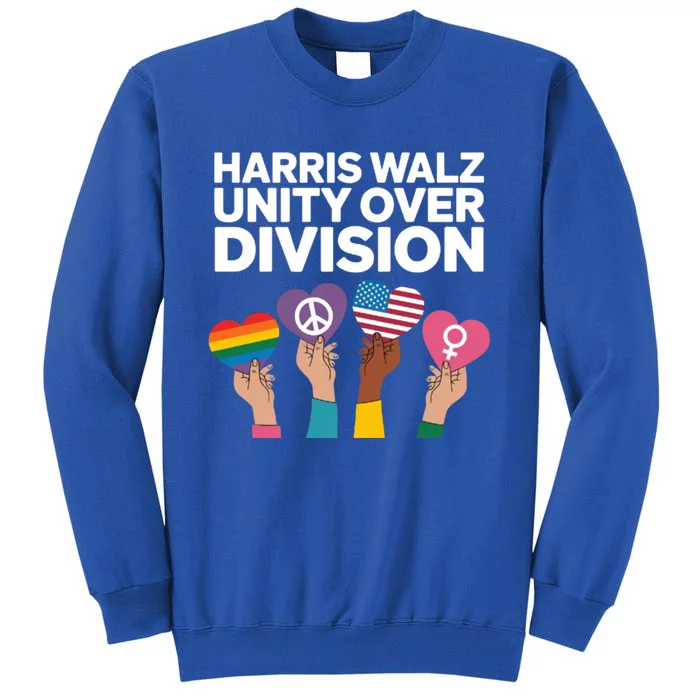 Harriswalz Moving America Forward With Unity Meaningful Gift Tall Sweatshirt