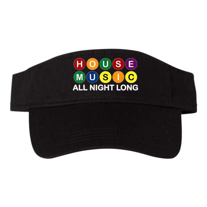 House Music All Night Long EDM DJ Valucap Bio-Washed Visor