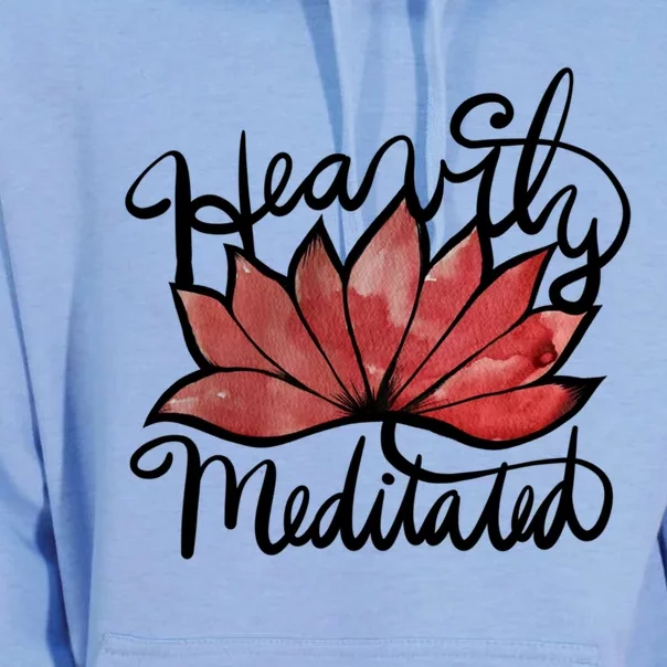 Heavily Meditated Artwork Fun Lotus Flower Gift Unisex Surf Hoodie