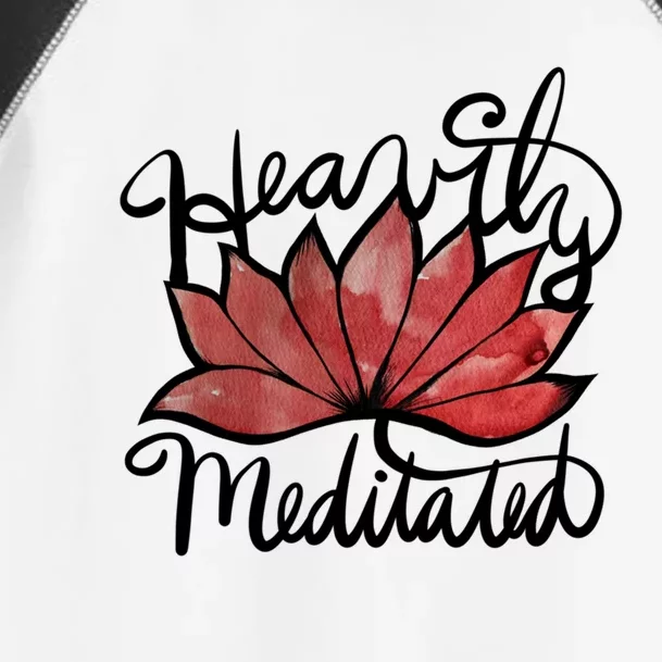 Heavily Meditated Artwork Fun Lotus Flower Gift Toddler Fine Jersey T-Shirt