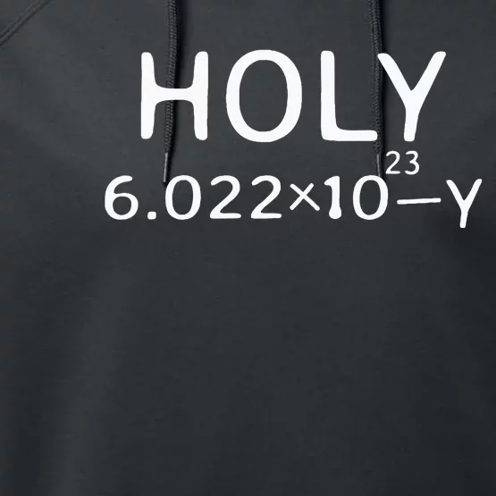 Holy Moley Avogadro Mole Carbon Funny Chemistry Performance Fleece Hoodie