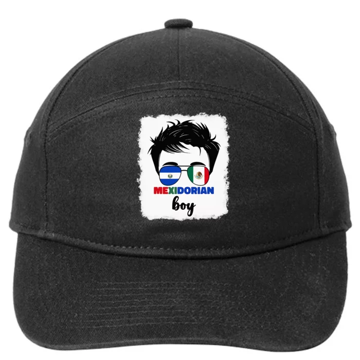 Half Mexican And Salvadorian Mexico El Salvador 7-Panel Snapback Hat