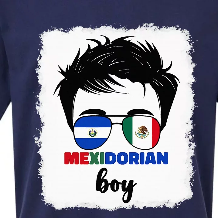 Half Mexican And Salvadorian Mexico El Salvador Sueded Cloud Jersey T-Shirt