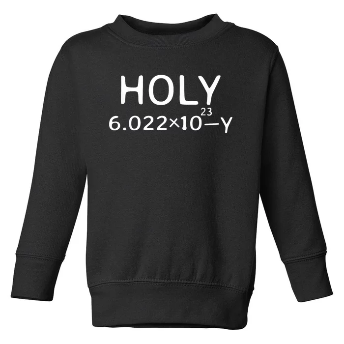 Holy Moley Avogadro Mole Carbon Funny Chemistry Toddler Sweatshirt