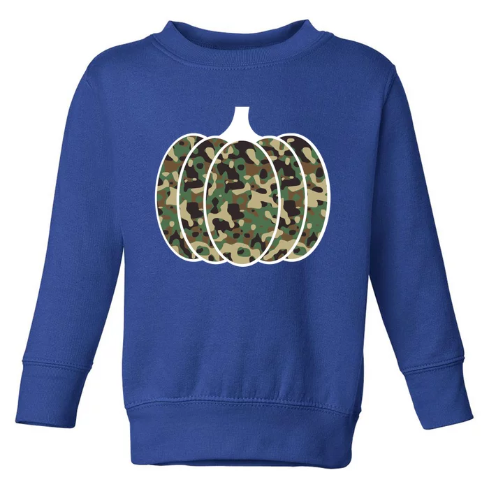 Hunting Mom And Son Matching Camo Pumpkin Autumn Great Gift Toddler Sweatshirt