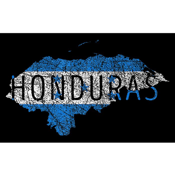 Honduran Map And Flag Souvenir Distressed Honduras Bumper Sticker