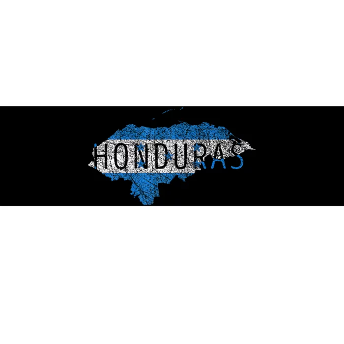 Honduran Map And Flag Souvenir Distressed Honduras Bumper Sticker