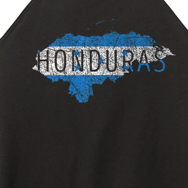 Honduran Map And Flag Souvenir Distressed Honduras Women’s Perfect Tri Rocker Tank