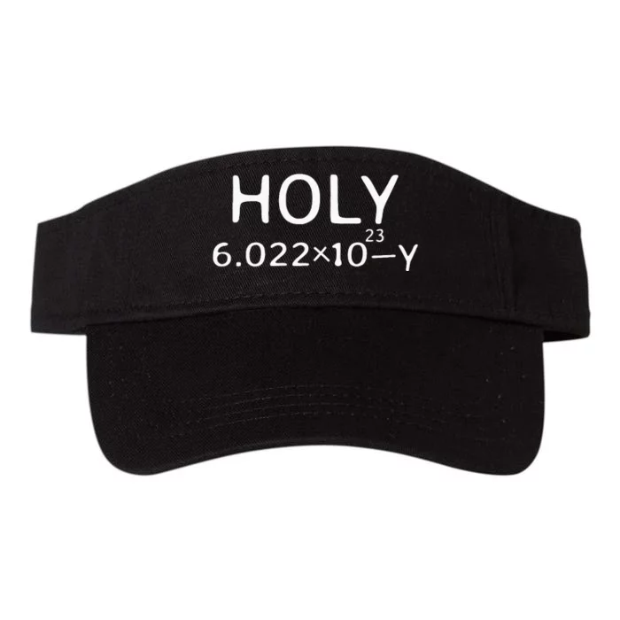 Holy Moley Avogadro Mole Carbon Funny Chemistry Valucap Bio-Washed Visor