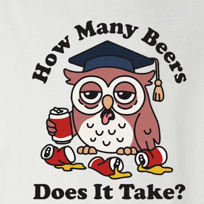 How Many Beers Does It Take Owl Funny Toddler Long Sleeve Shirt