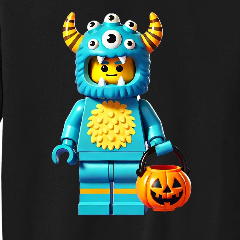 Halloween Master Builder Monster Building Blocks Bricks Tall Sweatshirt