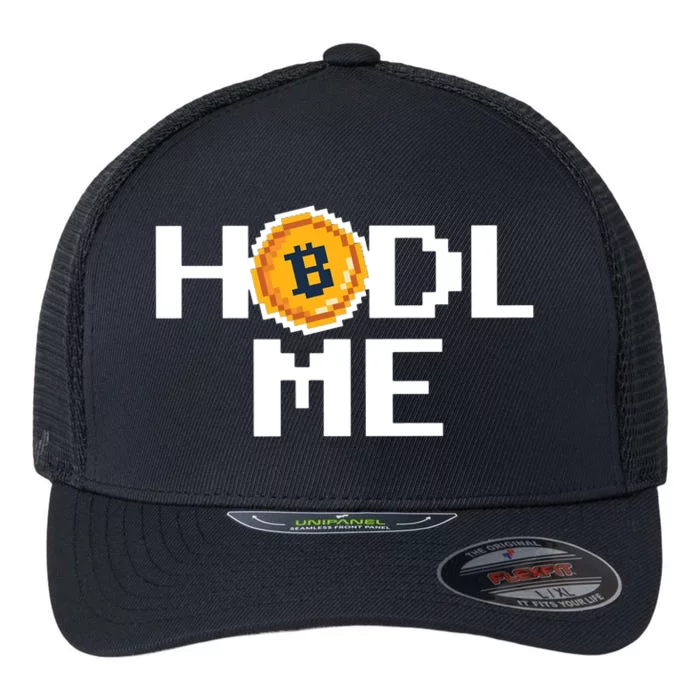 Hold Me Bitcoin Flexfit Unipanel Trucker Cap