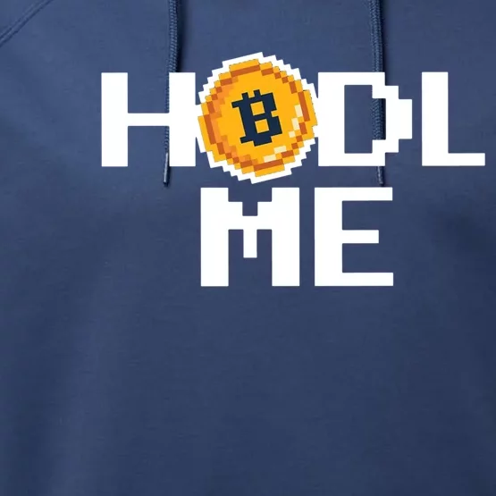 Hold Me Bitcoin Performance Fleece Hoodie