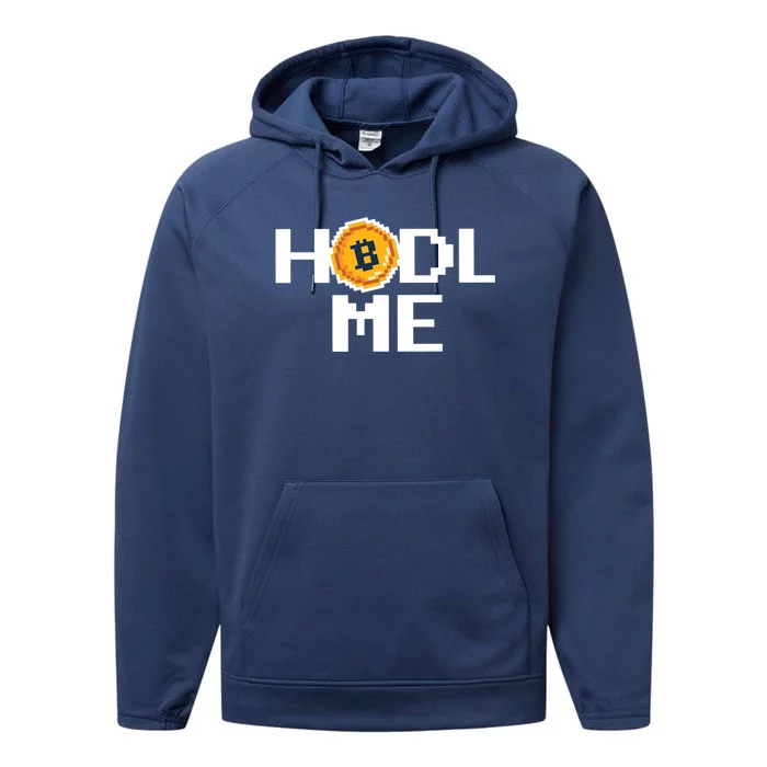 Hold Me Bitcoin Performance Fleece Hoodie