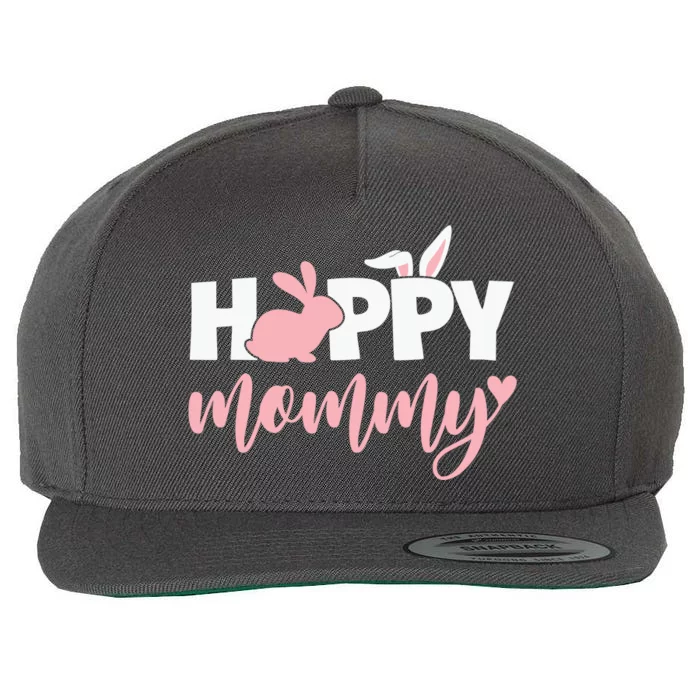 Happy Mommy Bunny Cute Holiday Wool Snapback Cap