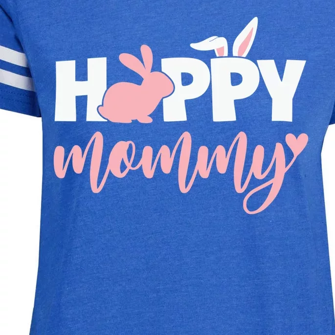 Happy Mommy Bunny Cute Holiday Enza Ladies Jersey Football T-Shirt