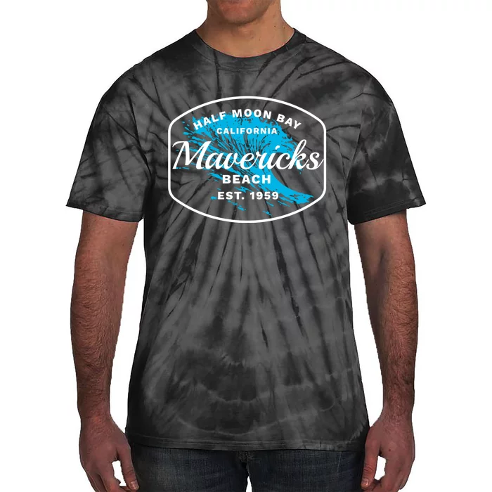 Half Moon Bay Mavericks Beach Surfing Gift Travel Gift Tie-Dye T-Shirt