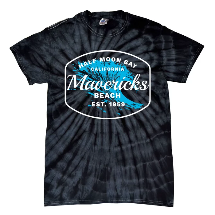 Half Moon Bay Mavericks Beach Surfing Gift Travel Gift Tie-Dye T-Shirt