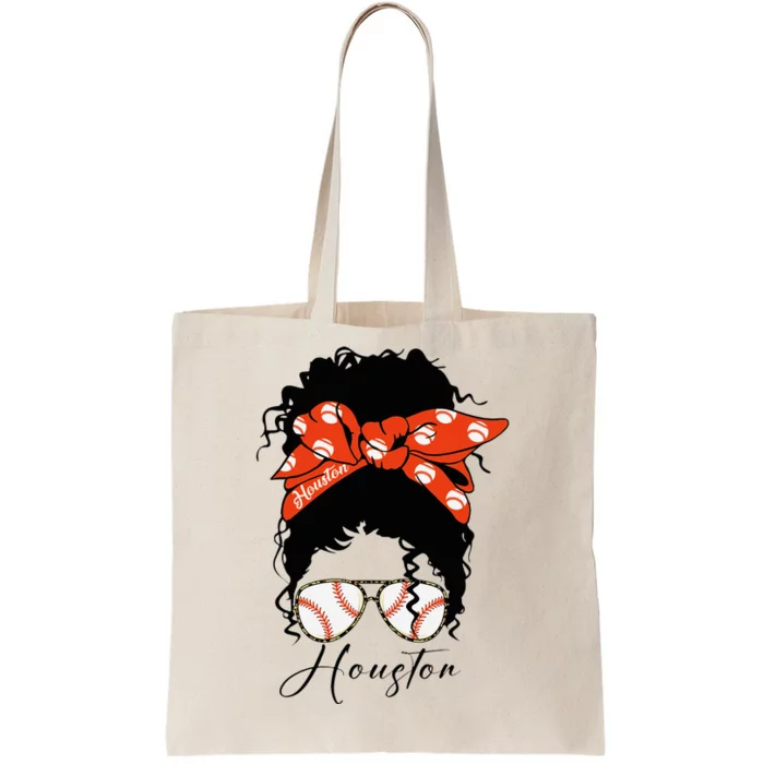 Houstion Messy Bun Souvenir I Love Houstion Women Tote Bag