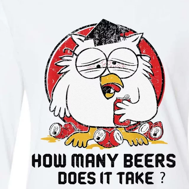 How Many Beers Does It Take Womens Cotton Relaxed Long Sleeve T-Shirt